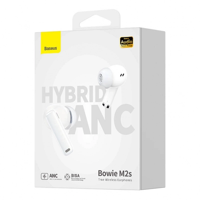 Bezdrôtové slúchadlá Baseus Bowie M2s biela