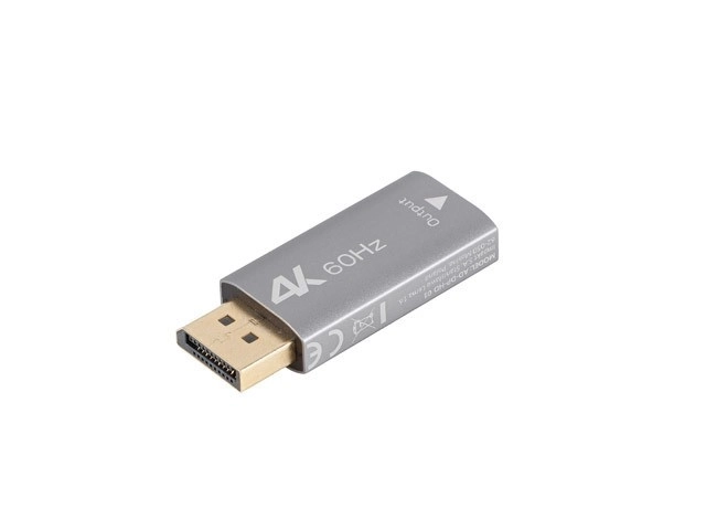 Adaptér DisplayPort na HDMI 4K strieborný