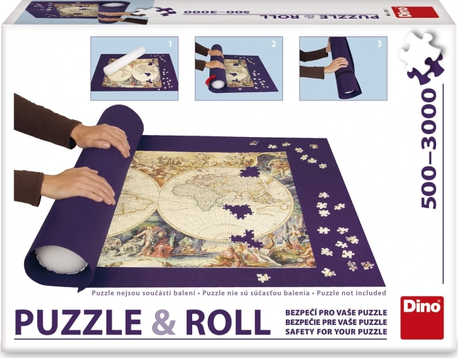 Rolovacia podložka na puzzle DINO 500–3000 dielikov (164 × 100 cm)