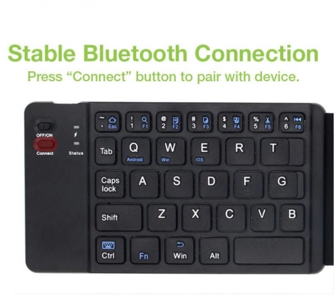 Skladacia bezdrôtová klávesnica Bluetooth 3.0