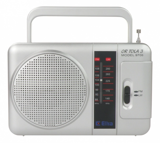 Prenosné rádio TOLA strieborné