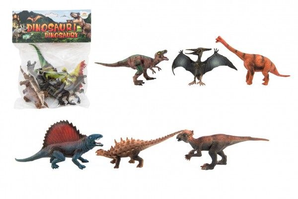 Plastoví Dinosaury 14-19cm 6ks