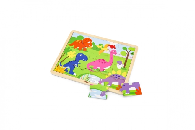 Drevené puzzle - Dinosauri