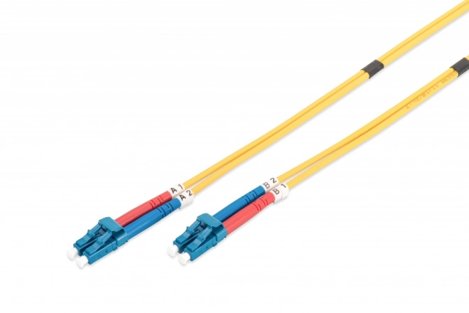 Optický kábel singlemode OS2 LC-LC duplex 5m žltý
