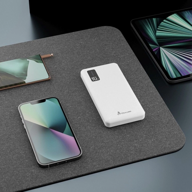 Prenosná batéria Extralink 10000 mAh biela