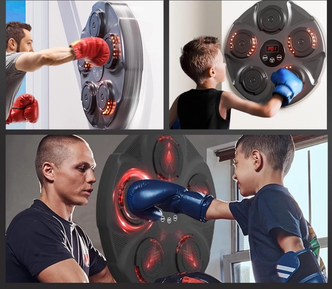 Music Boxing Machine - Tréningová Boxerská Tabuľa s Bluetooth a Displejom