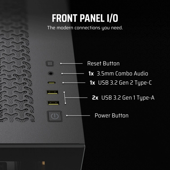 Skriňa počítače Mid-Tower 3500X ICUE LINK RGB TG čierna