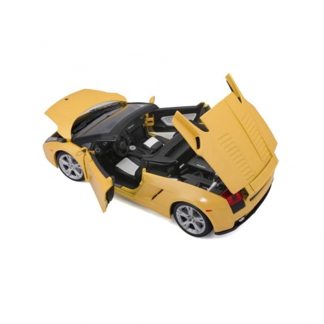 Bburago model Lamborghini Gallardo Spyder žltý