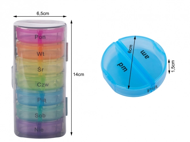 Týždenný organizér na lieky