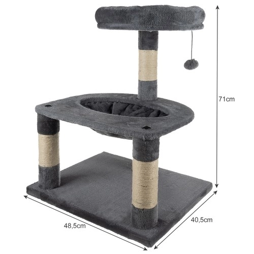 Strom pre mačky 71 cm sivý Purlov 21711