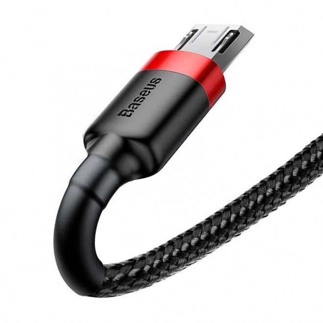 Kábel Baseus Cafule Micro USB 2A 3m čierno-červený