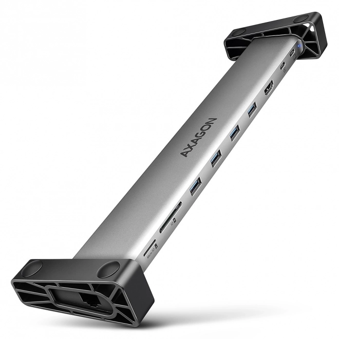 Viacportový USB-C hub AXAGON 5Gbps 9v1