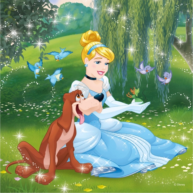 Puzzle Disney Princezné 3x55