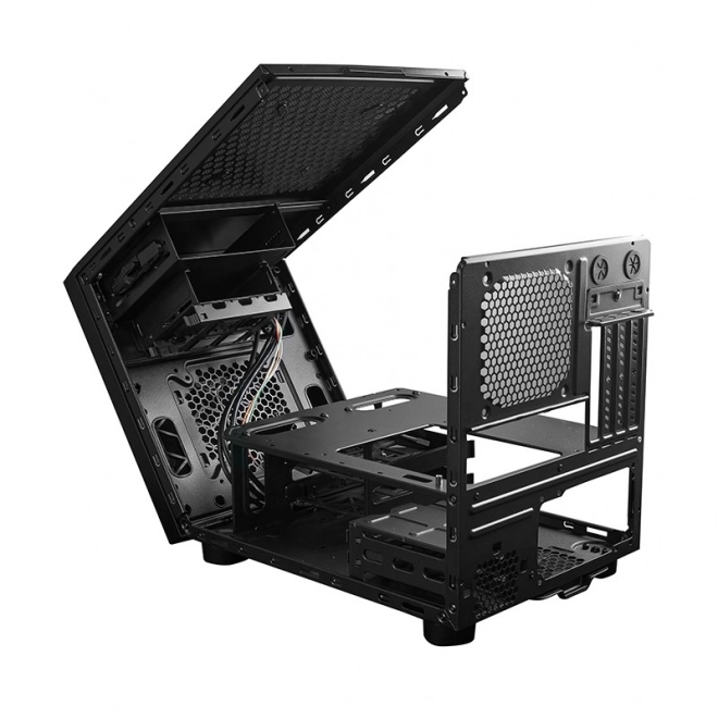 čierna počítačová skriňa mATX Cube Mesh Series
