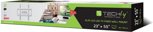 Biely nástenný držiak na TV 23-55 palcov LED/LCD, slim 28 mm