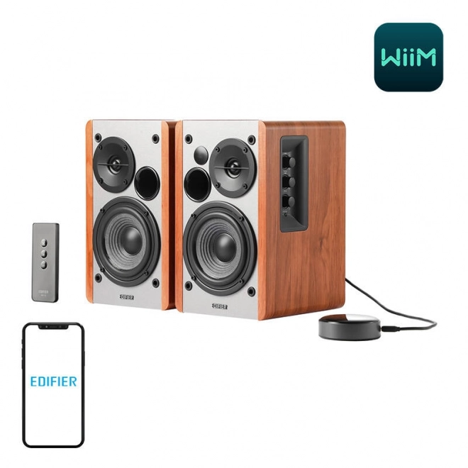 Reproduktory Edifier 2.0 s WiiM Mini (hnedé)