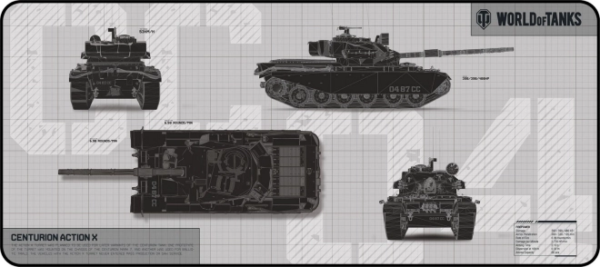 Podložka pod myš Defender limitovaná edícia World of Tanks