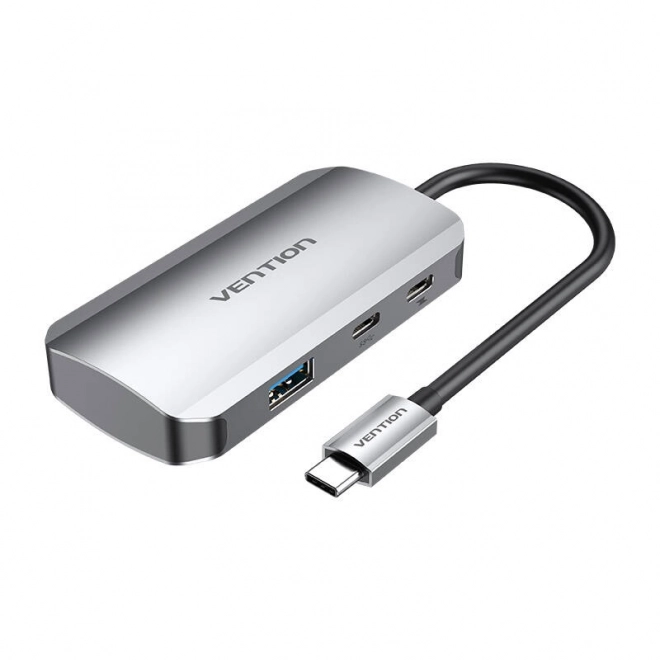 Dokovacia stanica USB-C na USB-C, 3x USB3.0, PD 0.15m Vention