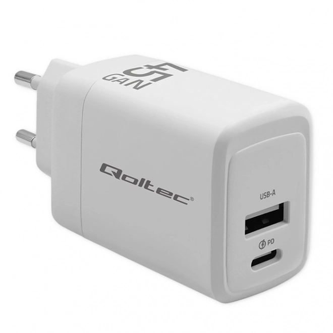 Nabíjačka Qoltec GaN 45W biela