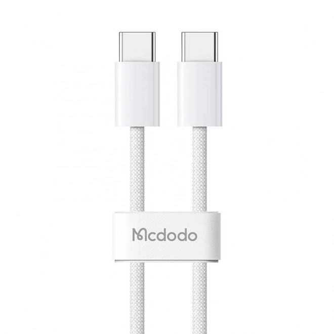 Mcdodo kábel USB-C na USB-C 60W 1m biely