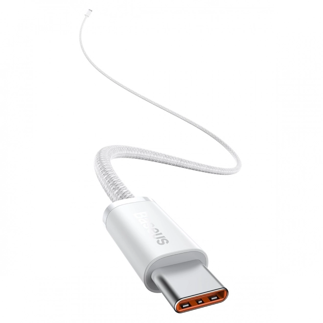 Baseus USB-C kábel na USB-C, 100 W, biely