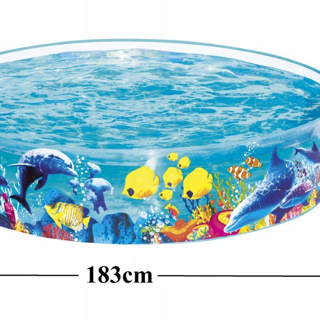 </p> <p>Bazén s rybičkami 183x38 cm
