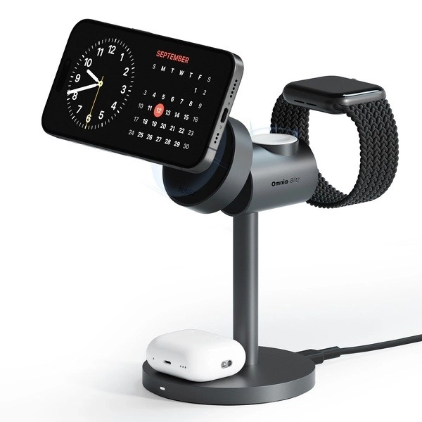 Bezdrôtová nabíjačka Aukey MagFusion 3 v 1
