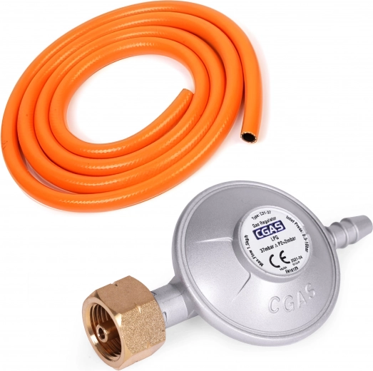 Plná výbava: regulátor, hadica aj ochranný obal