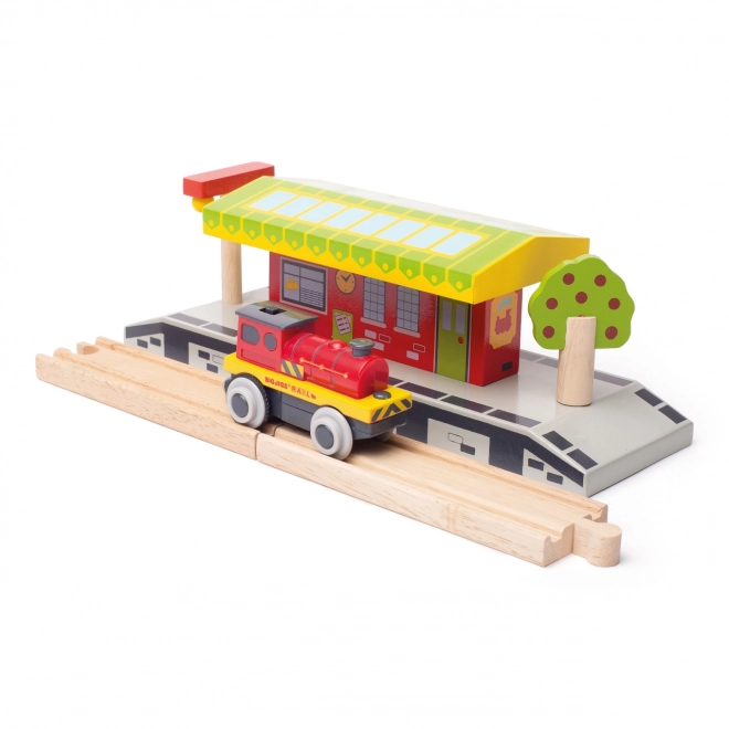 Elektrická lokomotíva Červený Silák Bigjigs Rail