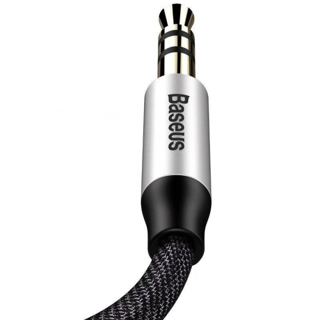 Baseus Yiven Audio Kábel Mini Jack 3,5 mm AUX, 1 m (čierny-strieborný)