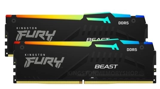 Pamäť Kingston Fury Beast Black RGB 32GB DDR5