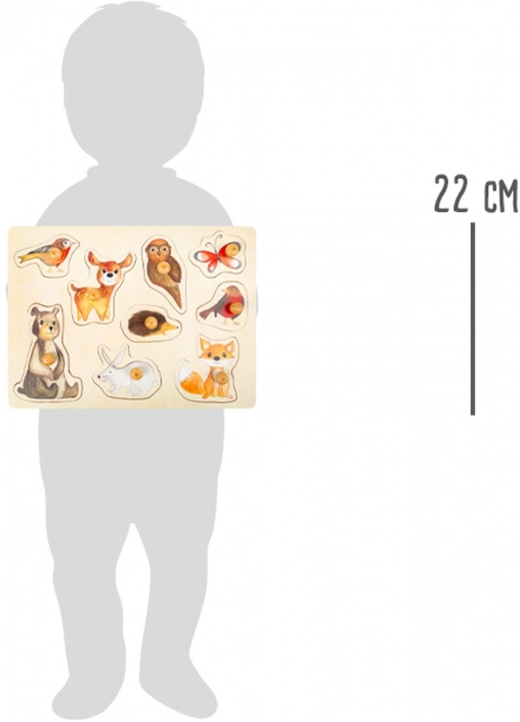 Drevené puzzle Lesné zvieratká