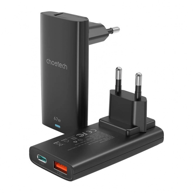 Choetech GaN Slim USB-A+C Mini Nabíjačka