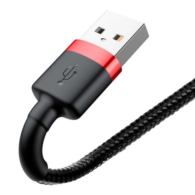 Baseus Cafule USB Lightning Kábel 2.4A 1m červený-čierny