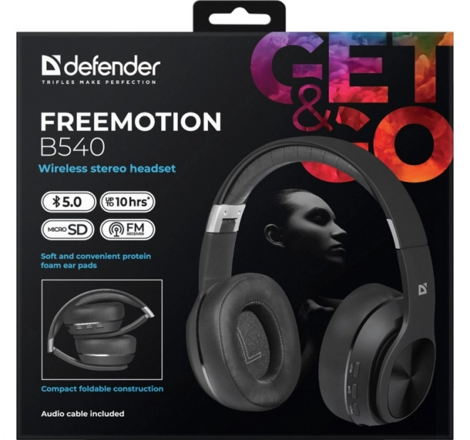 Bezdrôtové slúchadlá Freemotion B540 čierne