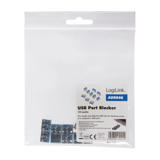 Blokáda USB portov bez kľúča, sada 10 ks