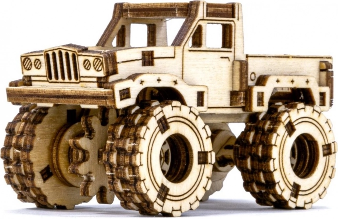 Drevené 3D Puzzle - Monster Truck Model