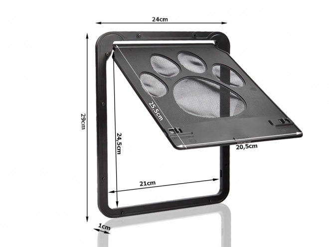 Dvierka pre mačky a psy s ochrannou sieťkou proti hmyzu