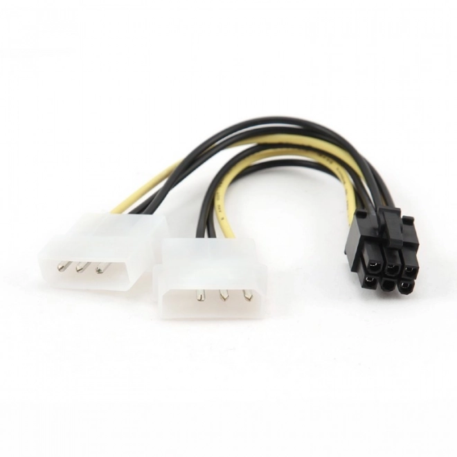 Kábel rozdeľovač napájania 2xMOLEX/1x6PIN