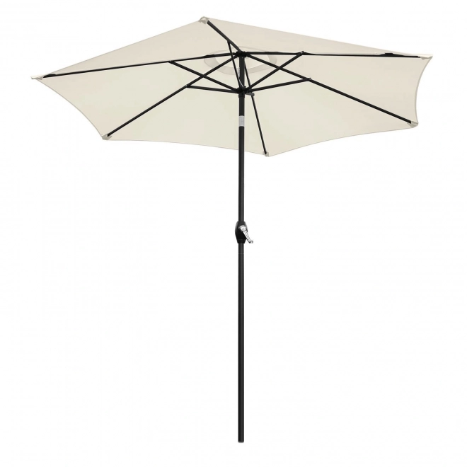 Skladací záhradný slnečník Bauerkraft 210 cm béžový