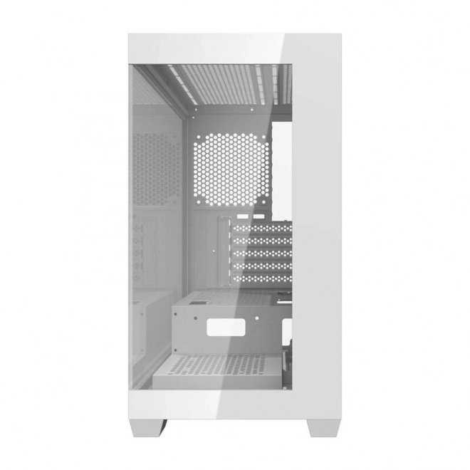 počítačová skriňa Darkflash C218M bielej s 6 ARGB ventilátormi