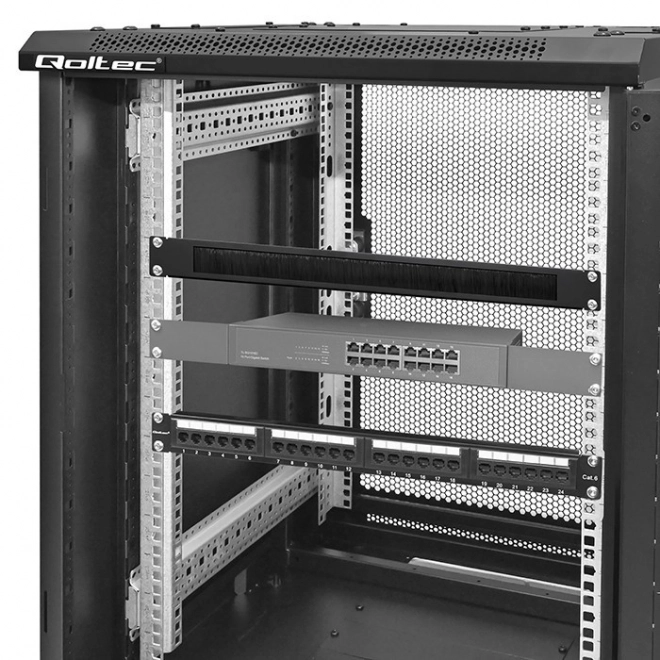 Priechodka s kefou pre RACK 19" skrine | 1U