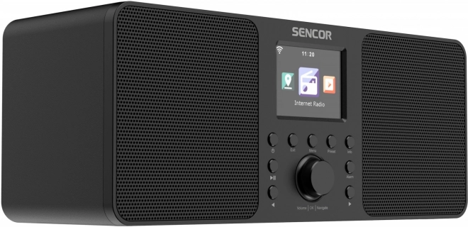 Internetové rádio Sencor s výkonom 2x10W, WiFi, FM, DAB+, USB a LCD displejom
