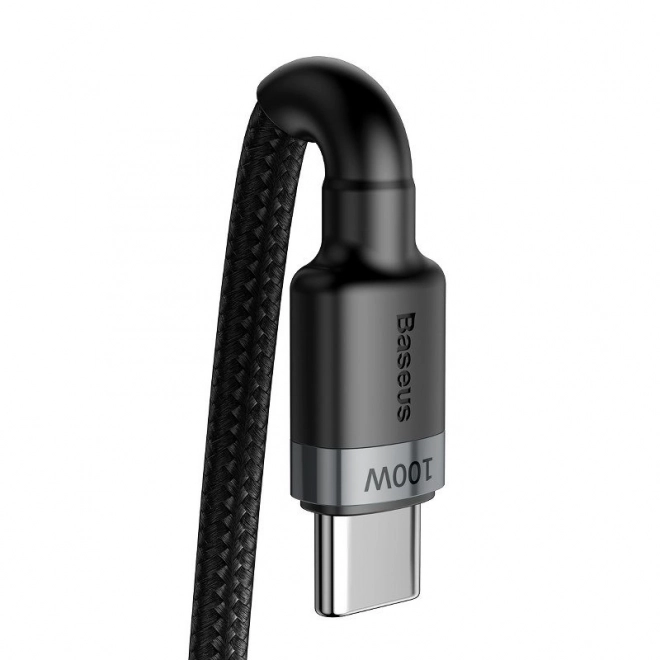 Baseus Cafule PD2.0 100W Rýchle Nabíjanie USB-C Kábel 2m Šedo-Čierny