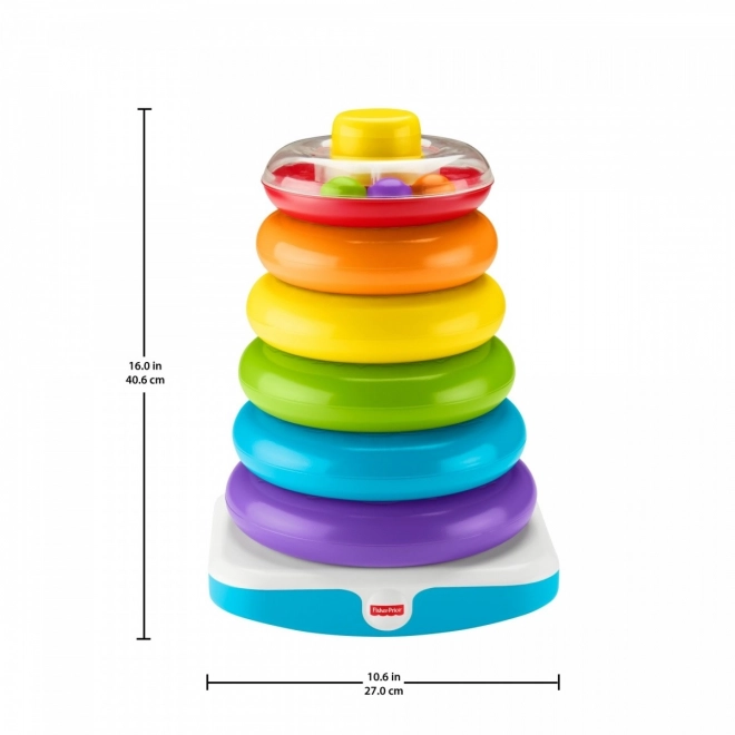 Veľká pyramída z krúžkov Fisher-Price