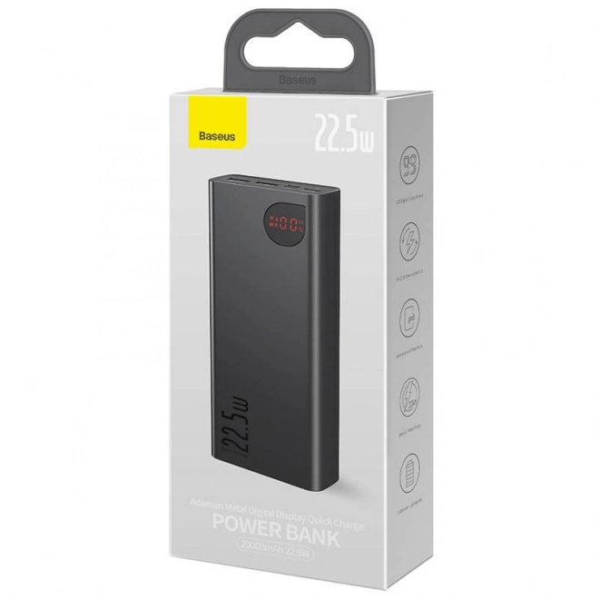 Powerbanka Baseus Adaman Metal 20000mAh 22,5W