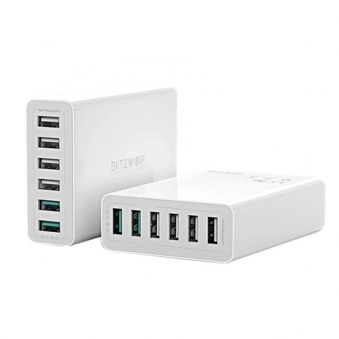 Nabíjačka s 6 USB portami Blitzwolf BW-S15, QC 3.0, 60 W