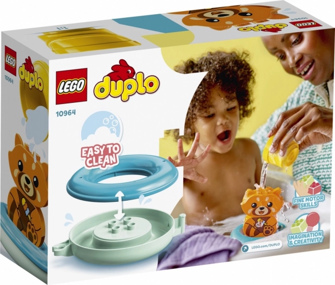 Lego Duplo Kúpanie s Plávajúcou Červenou Pandou