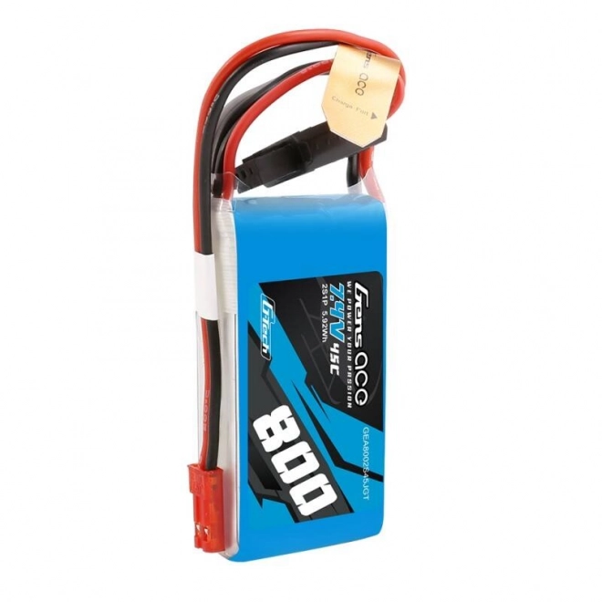 Gens Ace G-Tech Lipo Batéria 800mAh 7,4V 45C 2S1P