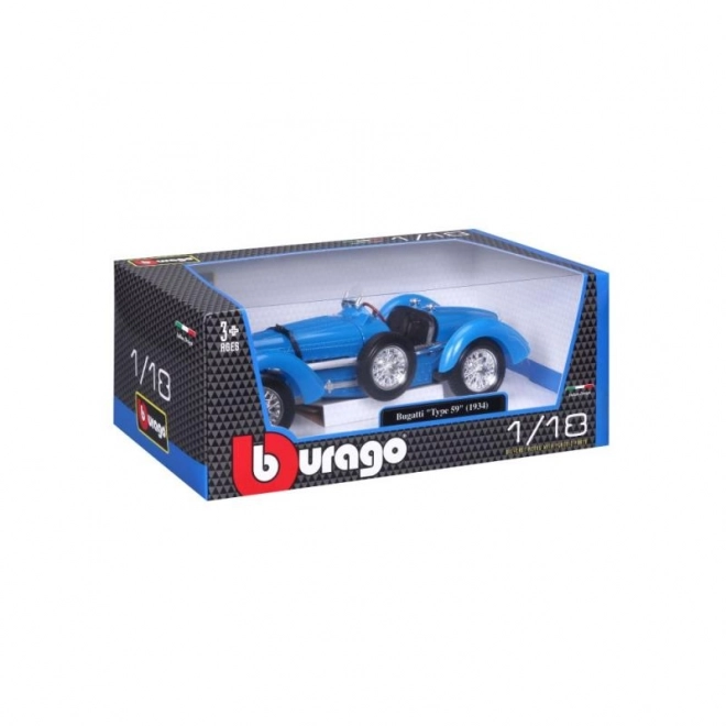 Bburago 1:18 Bugatti Type 59 Modrá